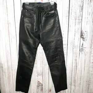 Vintage Women's Harley Davidson leather Motorcycle Pants 28 x30